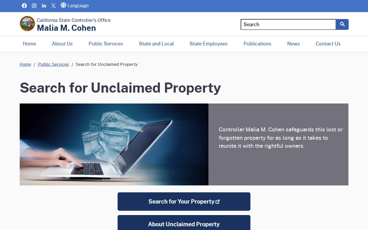 Atwater voter registration records distinction from California unclaimed property search